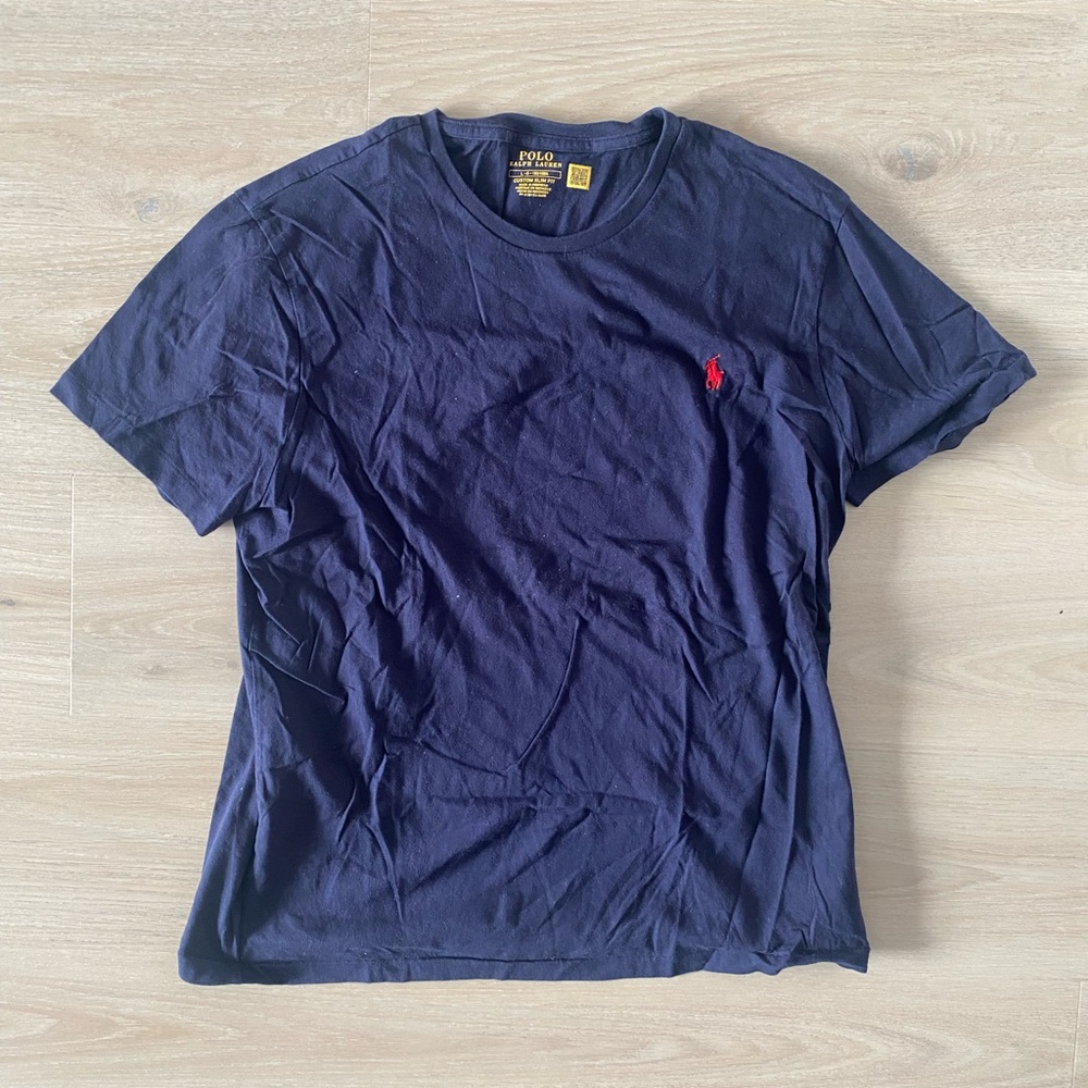 Mens Polo by Ralph Lauren Dark Blue Short Sleeve Tee Size L